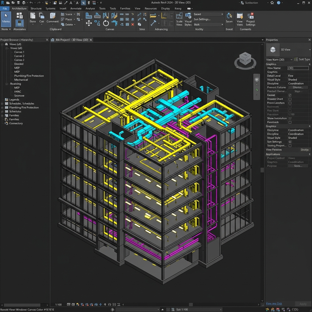 Tela do Autodesk Revit